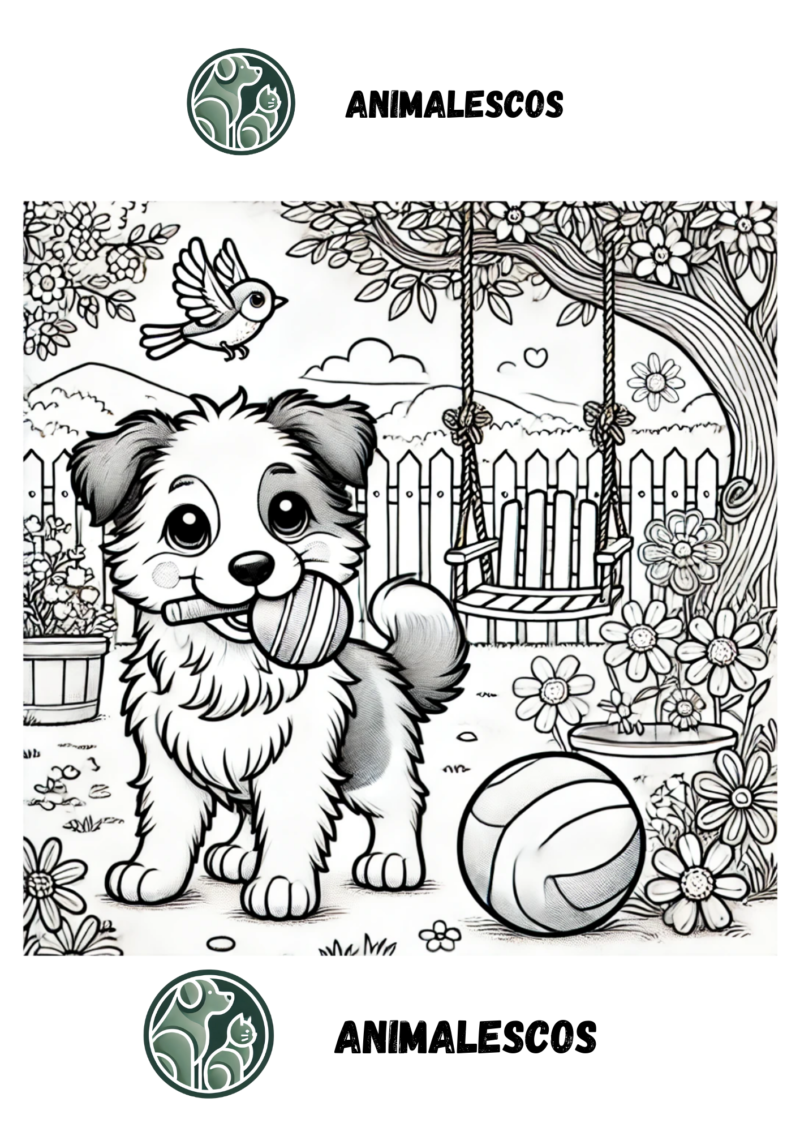 ✍️Pack de 20 Imágenes para Colorear – Perros Encantadores🐶💗 - Image 2
