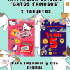 🎉🐱 "Michi Fiesta Mágica" - Invitaciones de Cumpleaños con Gatos Famosos 🎈✨